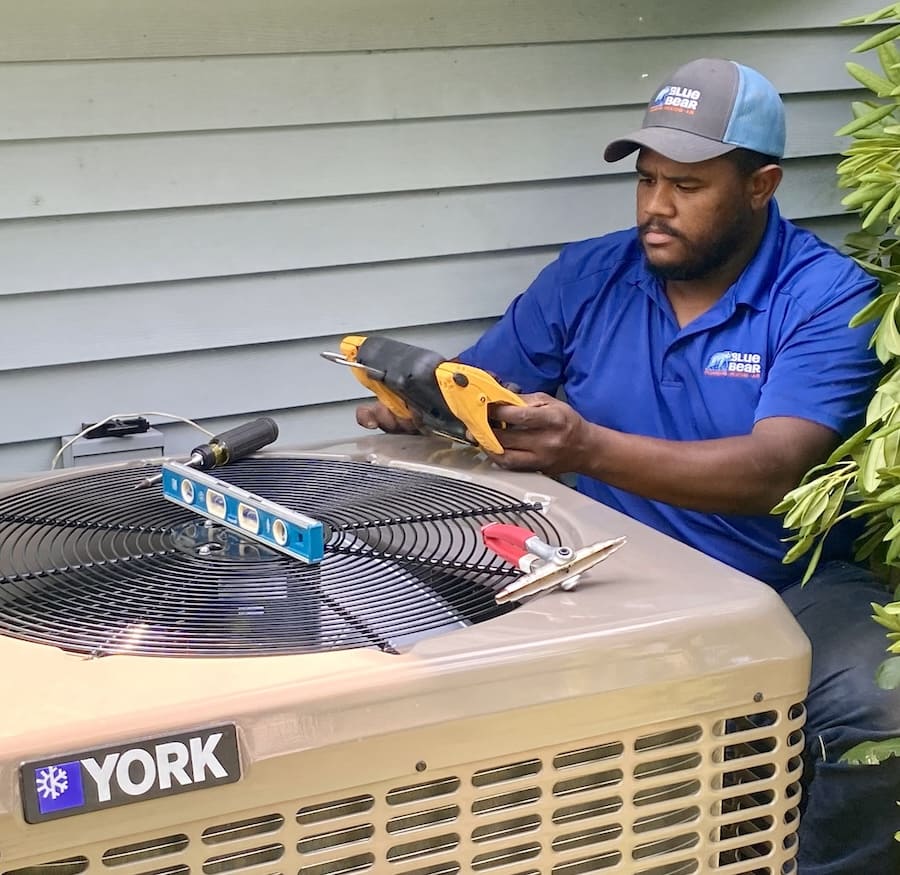 Blue Bear Plumbing Heating & Air equipment and team