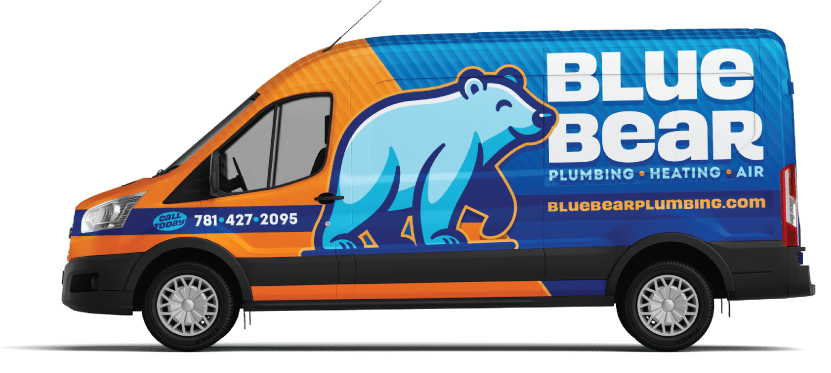 Blue Bear Plumbing Heating & Air service vehicle or team